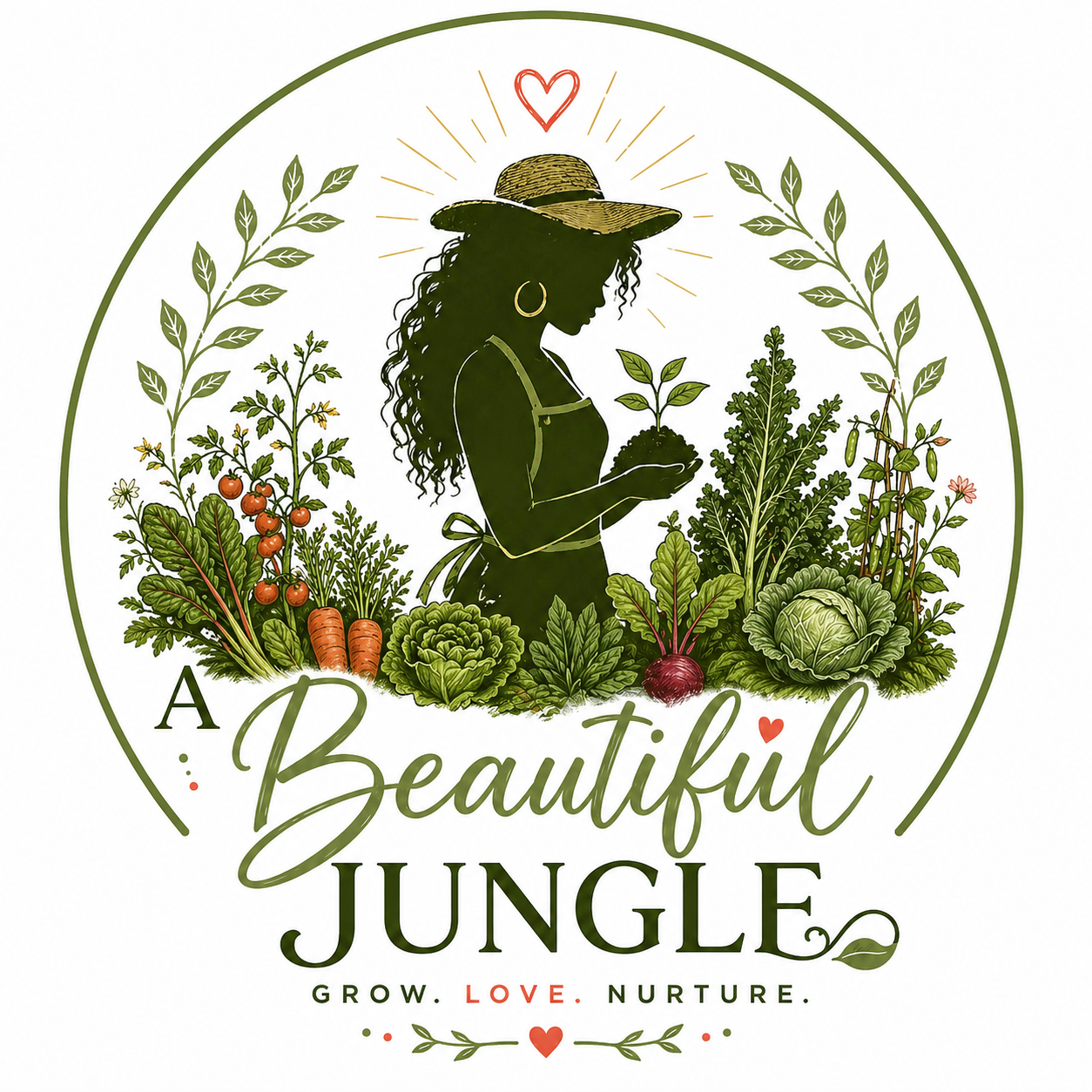 A Beautiful Jungle Logo Illustration